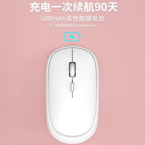 鵝卵石可充電無線藍牙鼠標雙模9.9 適用於蘋果手機IPAD平板