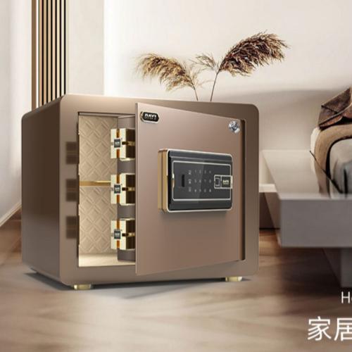 加厚保險櫃家用小型迷你密碼指紋防盜保險箱辦公室文件用入牆衣櫃
