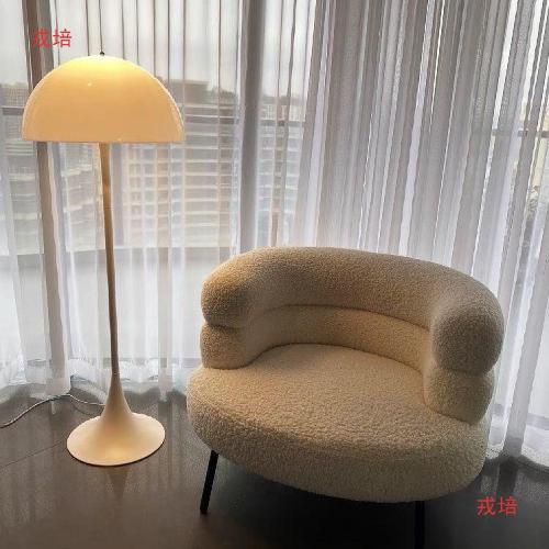 懶人沙發網紅BOBO羊羔絨椅客廳臥室簡約現代單人沙發化妝椅梳妝椅