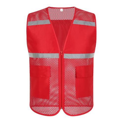 低價批發大孔網布志願者馬甲義工廣告宣傳反光背心建築工作服印字